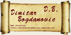 Dimitar Bogdanović vizit kartica